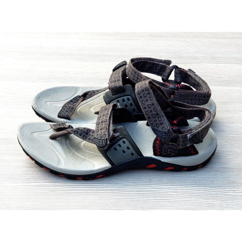 MERRELL Women's Grey Strap Hiking Walking Sandals Sz US 6 EU 37